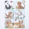 Dimensions Stamped Cross Stitch Baby Animals DIY Baby Quilt Kit, 34'' x 43''