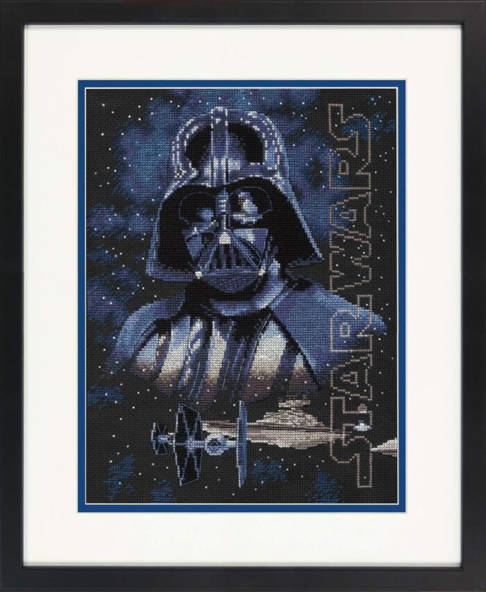 Dimensions Star Wars Darth Vader Cross Stitch Kit Black 14 Count Aida, 9" x 12"