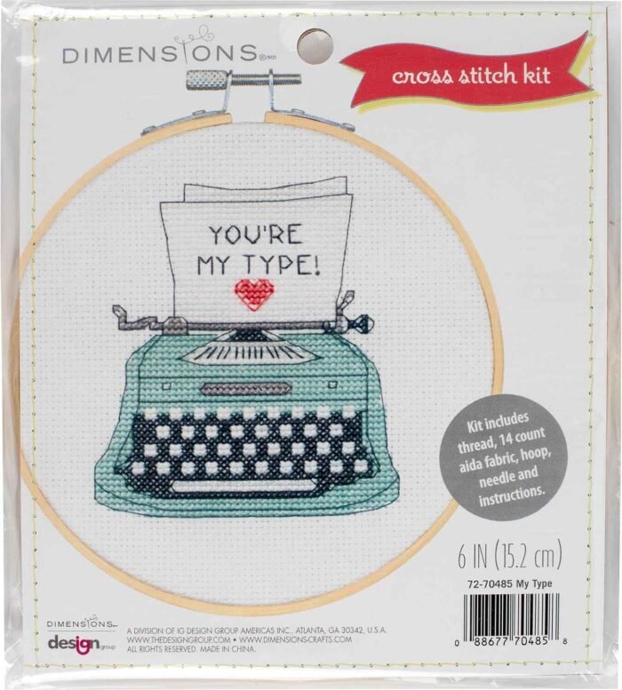 My Type Counted Cross Stitch Kit for Beginners