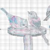 Dimensions 70-35447 Forks and Feathers Counted Cross Stitch Kit, 14" x 9", 14 Cnt. White Aida, 4 Pieces