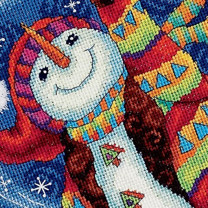 Dimensions Needlecrafts Needlepoint, Happy Snowman Stocking - 71-09143