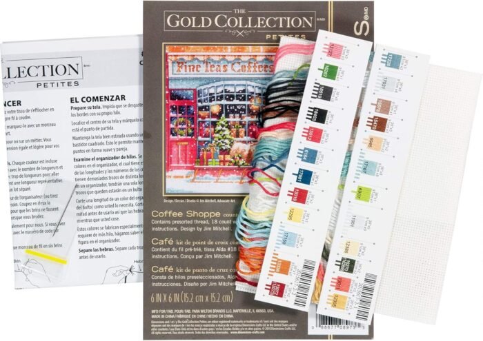 Dimensions Gold Collection - Small Counted Cross Stitch Kit 'Coffee Shoppe' - 70-08973