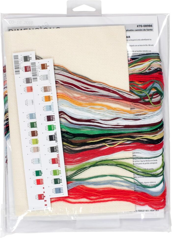 Dimensions Counted Cross Stitch Kit - Santa's Truck Stocking - 70-08986