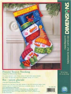 Dimensions Needlecrafts Needlepoint, Freezin' Season Stocking 72-109139