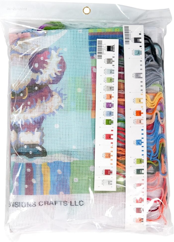 Dimensions Needlepoint Kit, Patterned Santa Claus Christmas