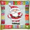 Dimensions Needlepoint Kit, Patterned Santa Claus Christmas