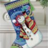 Dimensions Needlecrafts Needlepoint, Happy Snowman Stocking - 71-09143