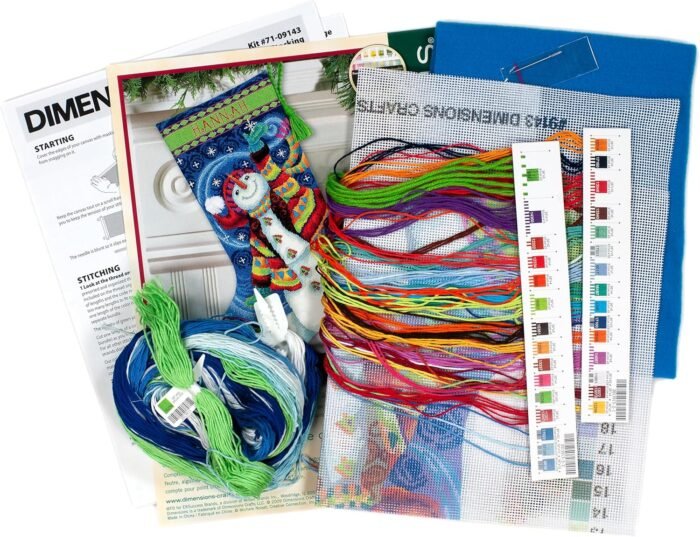 Dimensions Needlecrafts Needlepoint, Happy Snowman Stocking - 71-09143