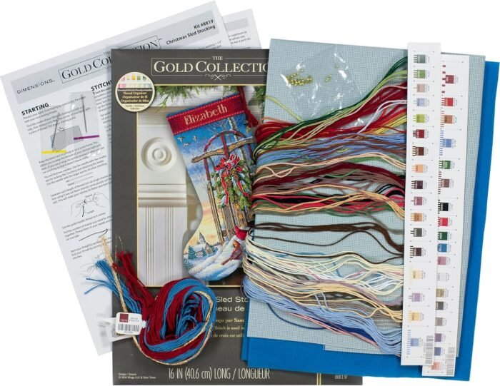 Dimensions Counted Cross Stitch Kit - 'Candy Cane Santa Stocking' - 8778
