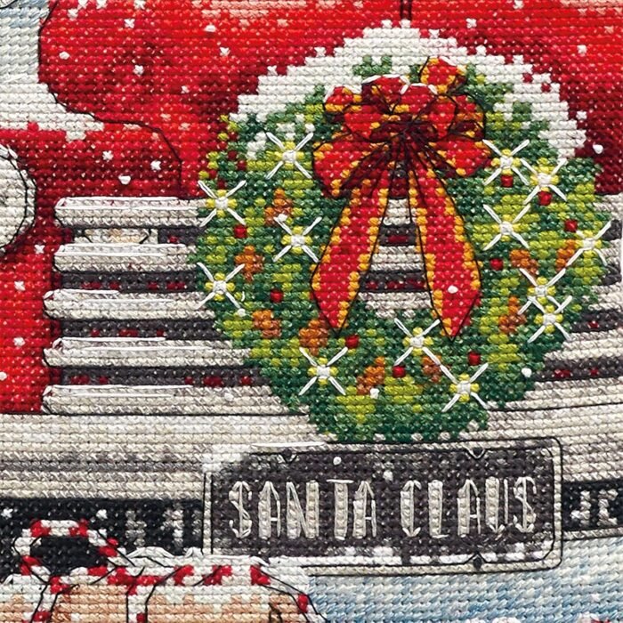 Dimensions Counted Cross Stitch Kit - Santa's Truck Stocking - 70-08986