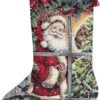 Dimensions Counted Cross Stitch Kit - 'Candy Cane Santa Stocking' - 8778
