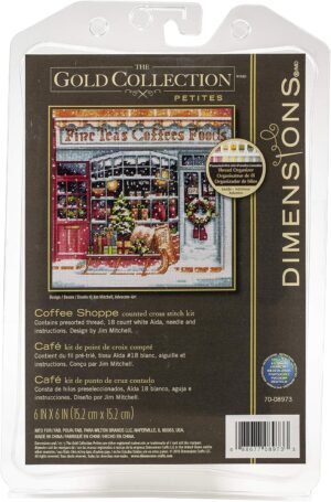 Dimensions Gold Collection - Small Counted Cross Stitch Kit 'Coffee Shoppe' - 70-08973