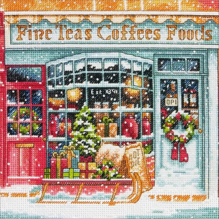 Dimensions Gold Collection - Small Counted Cross Stitch Kit 'Coffee Shoppe' - 70-08973